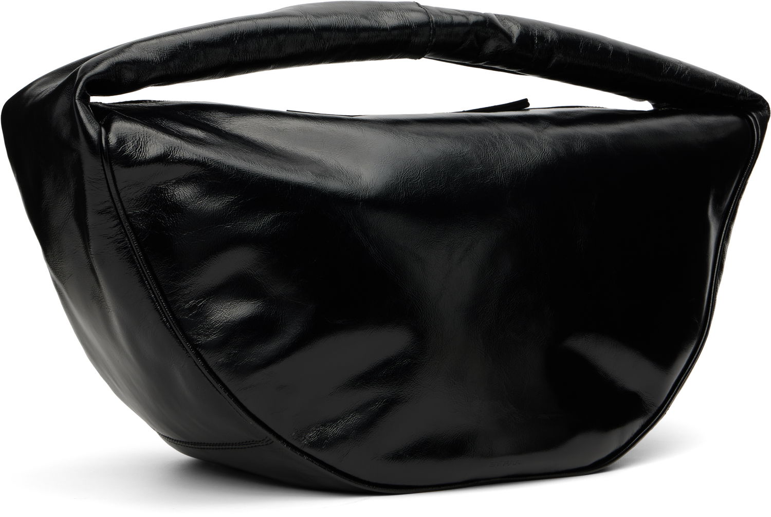 Olkalaukku BY FAR BY FAR Maxi Cush Creased Leather Shoulder Bag Musta | MWBSB022LL002BKPL, 1