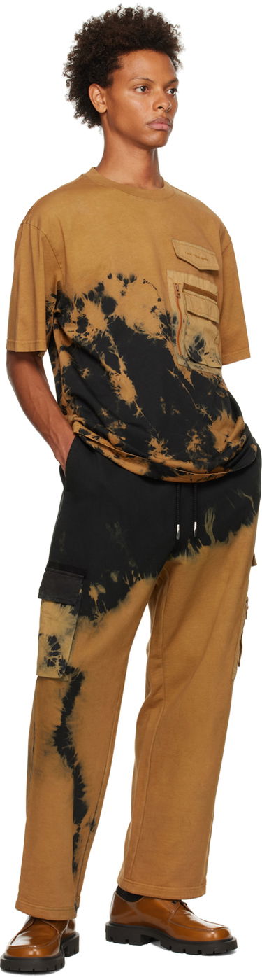 T-paita Feng Chen Wang Feng Chen Wang Bleached Pocket T-Shirt Ruskea | FMF14TS02, 3