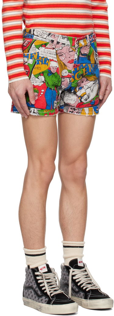 Shortsit ERL ERL Printed Denim Shorts Monivärinen | ERL06P102, 1