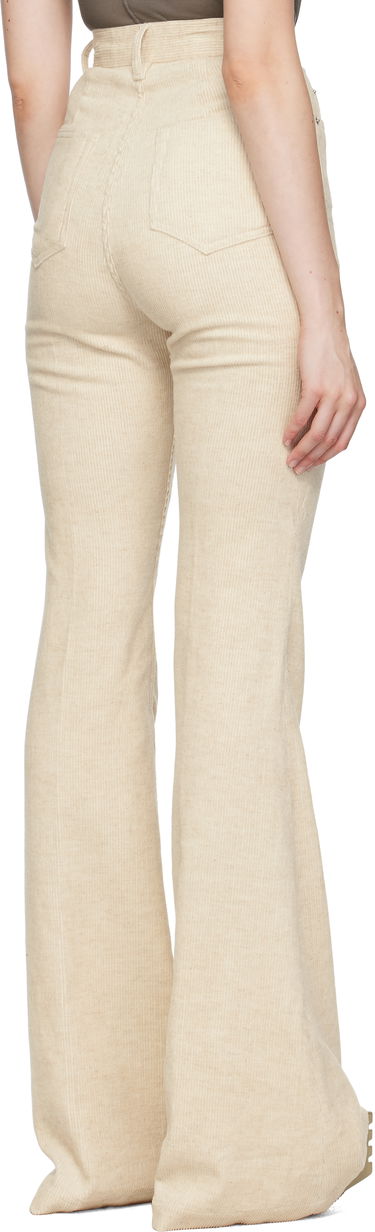 Housut Rick Owens Rick Owens Bolan Bootcut Corduroy Trousers Beige | RP02E4329 MLC, 2