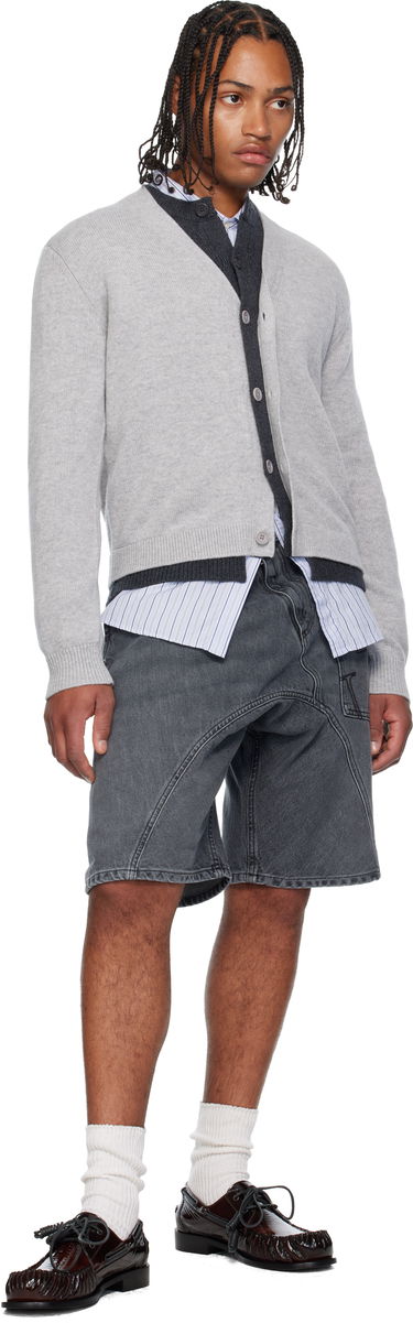 Villapaita JW Anderson JW Anderson Layered Cardigan Harmaa | KW1434-YN0423, 3