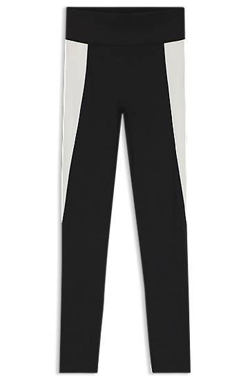 Leggingsit BOSS Performance-Stretch Interlock Active Leggings Musta | 50544178