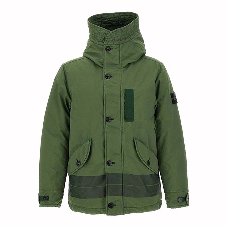Takki Stone Island Opaque Nylon Twill Down-TC Jacket Vihreä | 771541349.V0058