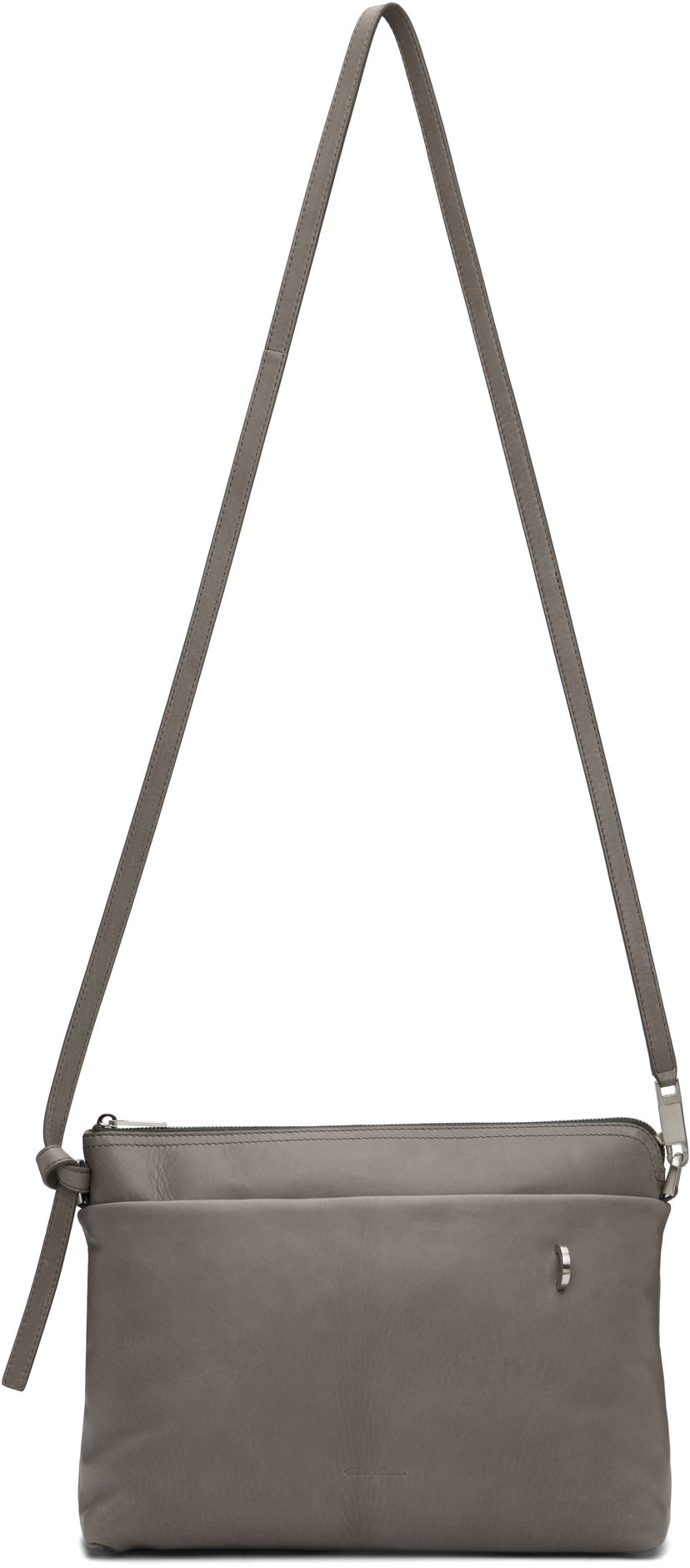 Olkalaukku Rick Owens Rick Owens Concordians Adri Flat Crossbody Bag Harmaa | RA02E0727 LCAPA