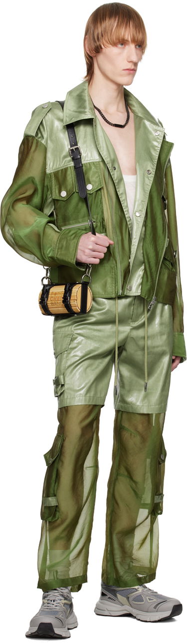 Takki Feng Chen Wang Feng Chen Wang Paneled Jacket Vihreä | FMS15JK26, 3