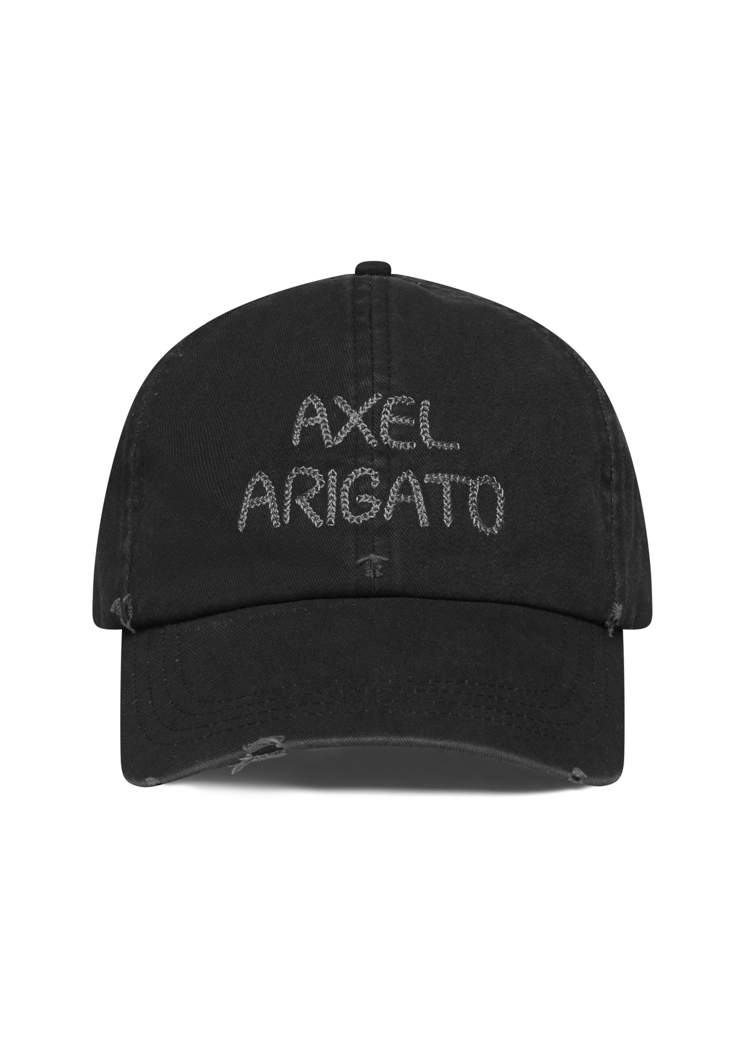 Korkki AXEL ARIGATO Distressed Chain Stitch Cap Musta | X3554002, 1