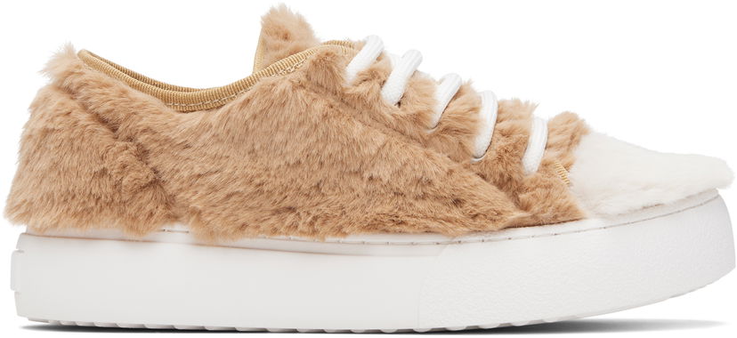 Tennarit ja kengät Marni Marni Kids Faux-Fur Beige | 82034