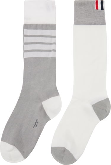 Sukat Thom Browne Thom Browne Funmix 4-Bar Mid Calf Socks Monivärinen | FAS228F-Y3012, 2