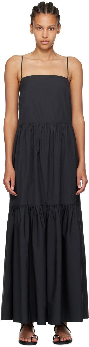 Mekko rag & bone Saige Maxi Dress Musta | WAW24P30104610