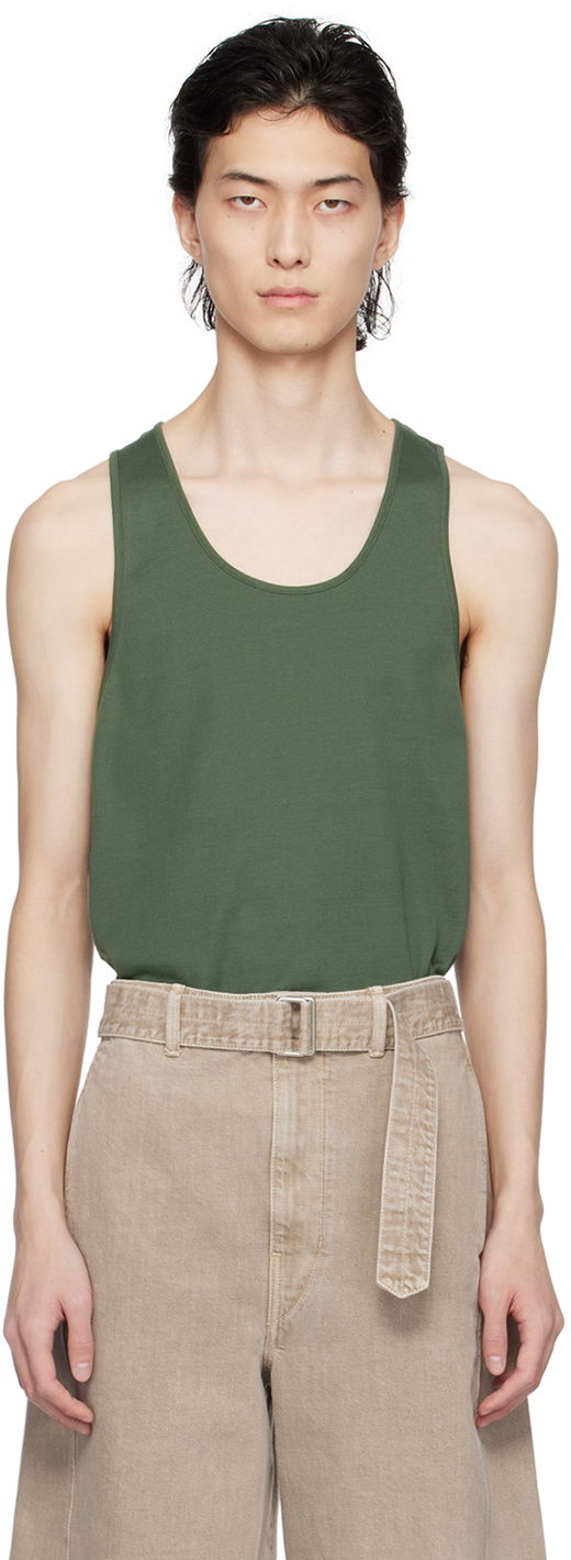 Tankkitoppi LEMAIRE Scoop Neck Tank Top Vihreä | TO1180 LJ1016