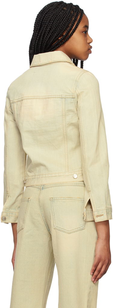 Takki We11done Faded Denim Jacket Keltainen | WD-DJ1-23-371-W-BG, 2