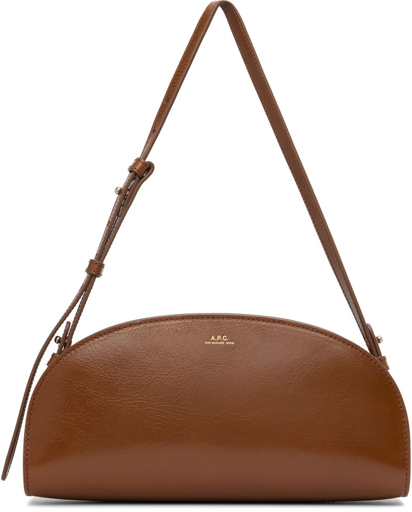 Olkalaukku A.P.C. A.P.C. Demi-Lune Shoulder Bag Ruskea | PXCCK-F61997