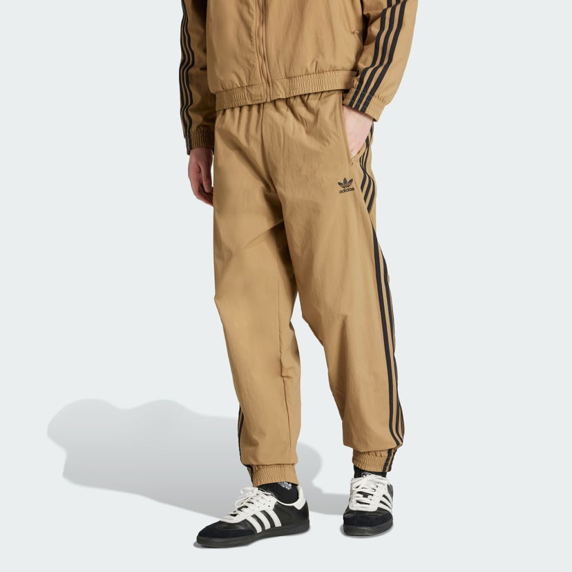 Verryttelyhousut adidas Performance Adicolor Woven Firebird Track Pants Ruskea | JY1339
