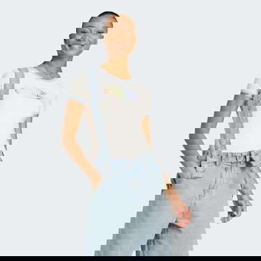 T-paita adidas Performance adidas x Jeremy Scott Pride Graphic Fitted Tee Valkoinen | JW0829, 0