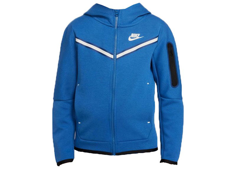 Huppari Nike Kids' Tech Fleece Full-Zip Hoodie Sininen | CU9223-407