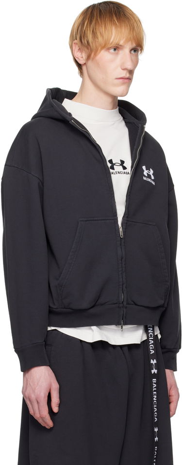 Huppari Balenciaga Under Armour Edition Zip Hoodie Musta | 803264TRVB8, 1