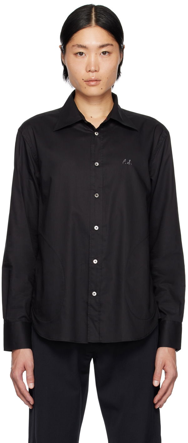 Paita Paul Smith Paul Smith Commission Edition Embroidered Shirt Musta | M1R-492Y-L01241