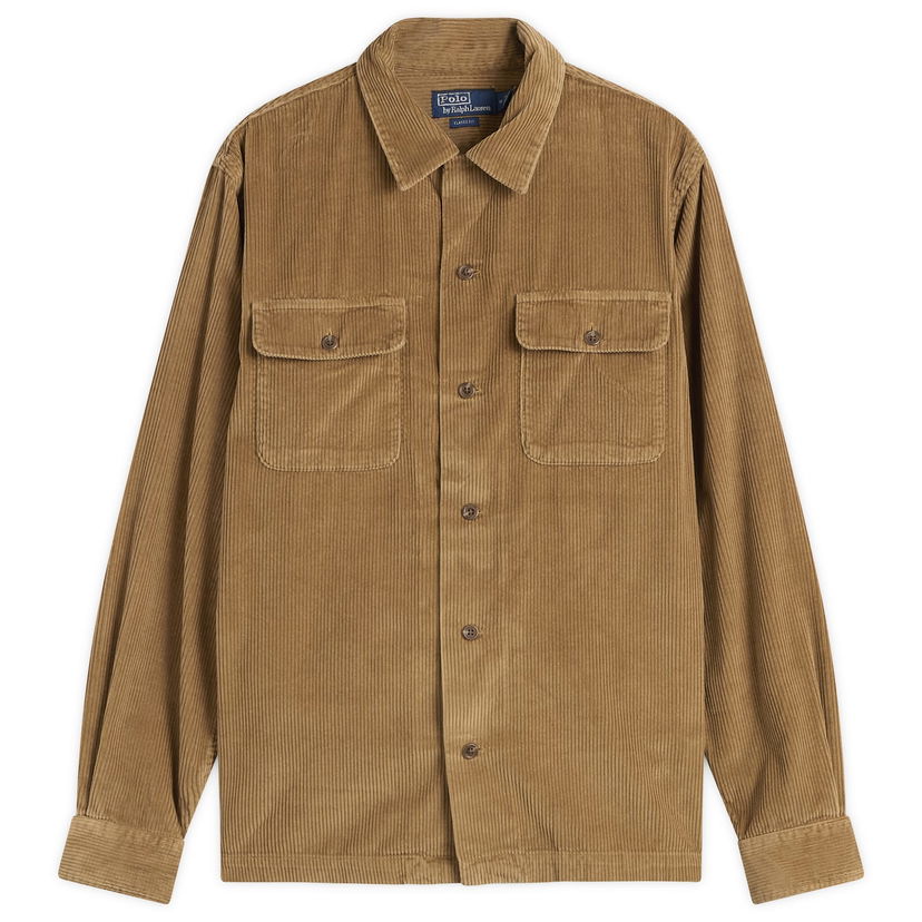 Takki Polo by Ralph Lauren Corduroy Overshirt Ruskea | 710981753002-BRN