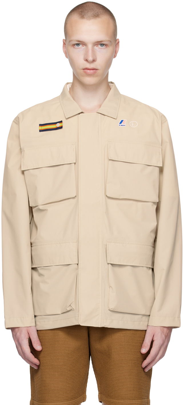 Parka Universal Works Universal Works Porthmeor K-Way Edition Jacket Beige | KW28080