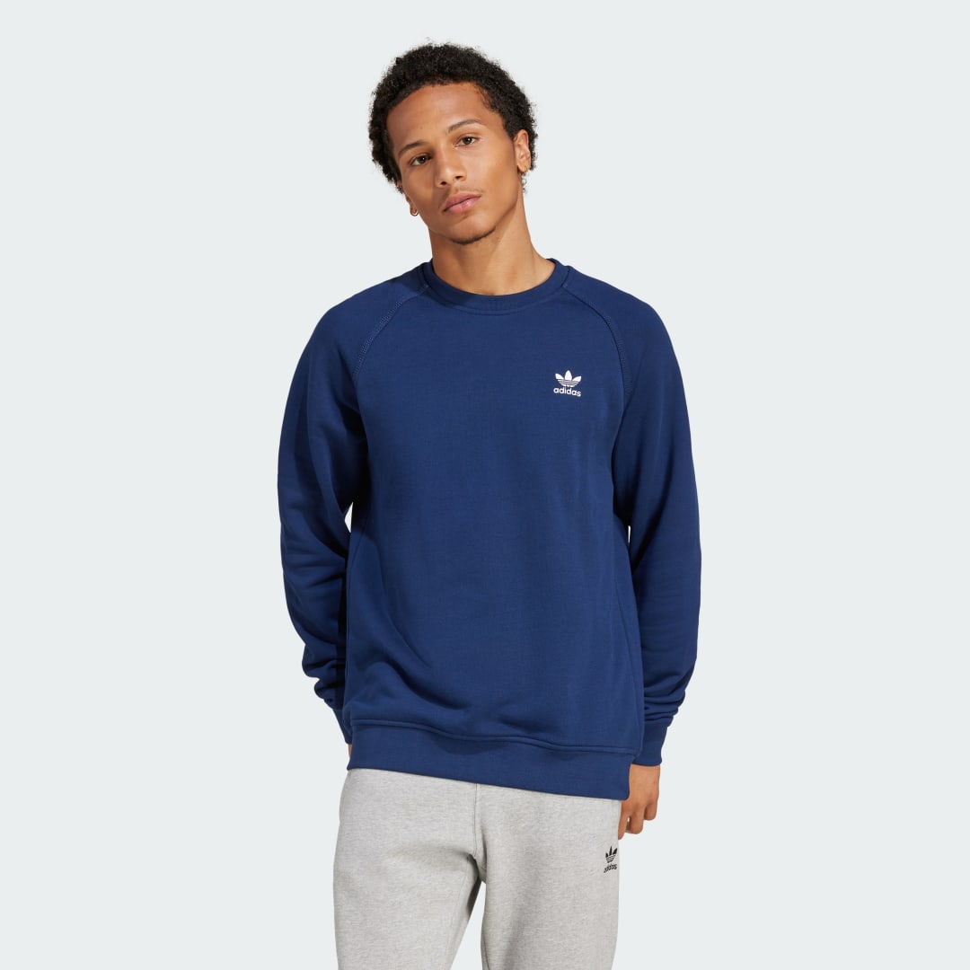 Huppari adidas Performance Essentials Crewneck Sweatshirt Sininen | JD2414, 0