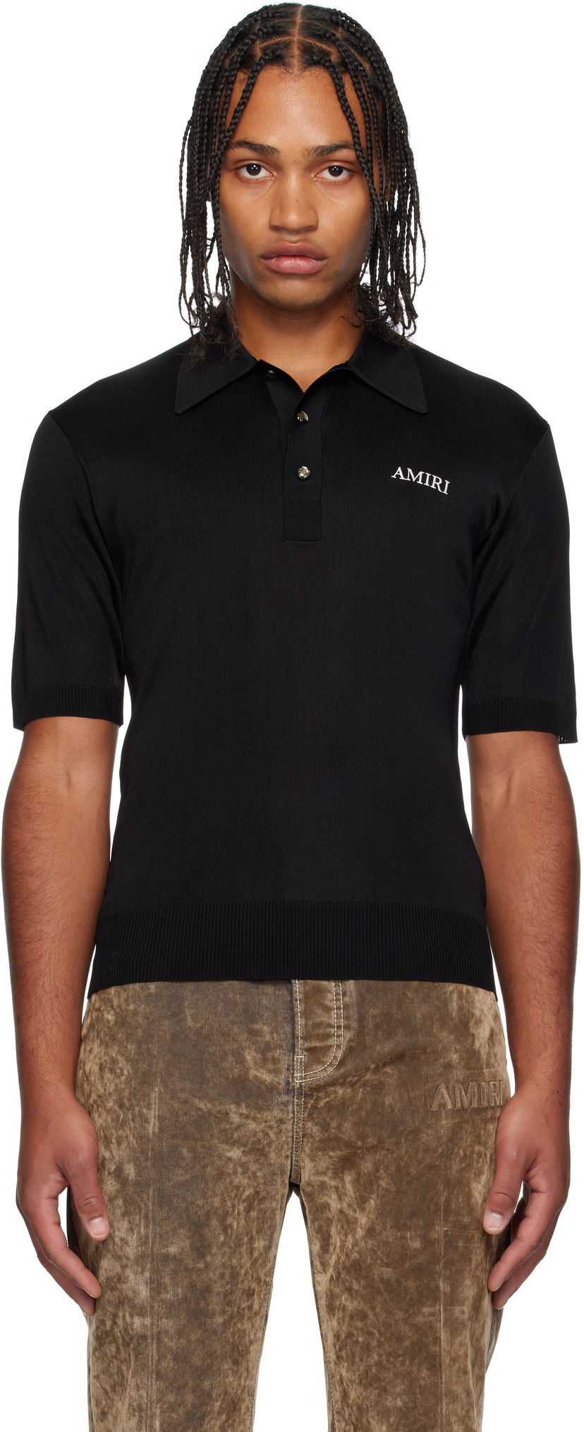 Poolopaita AMIRI AMIRI Spirit Polo Musta | AMKNPO1067