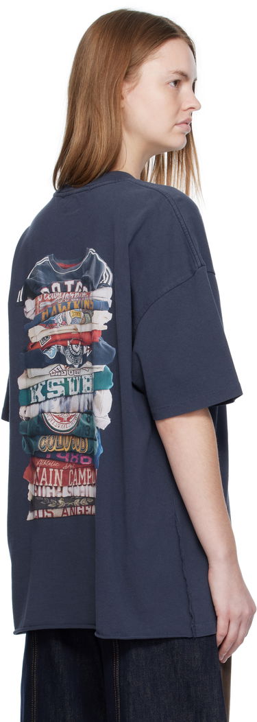 T-paita Ksubi Ksubi Stacks Boyfriend T-Shirt Tummansininen | WFA25TE017, 2
