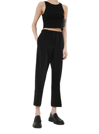 Housut Samsoe Samsoe High Waist Trousers Musta | F15404308