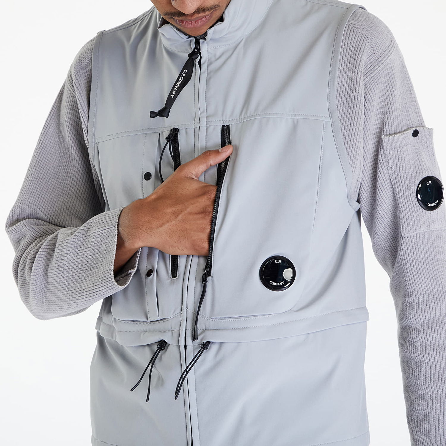 Liivi C.P. Company Vest Drizzle Grey Harmaa | 16CMOW105A005968A-913, 1