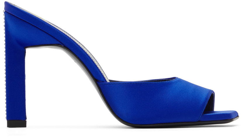 Vaatteet The Attico Attico Kaia Satin Heeled Sandals Sininen | 227WS228 TV07