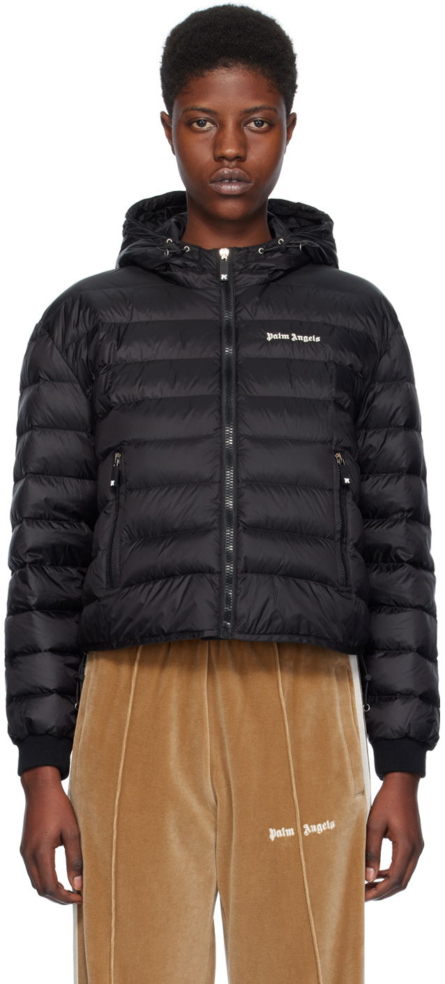 Takki Palm Angels Quilted Down Jacket Musta | PWED026S24FAB0011003
