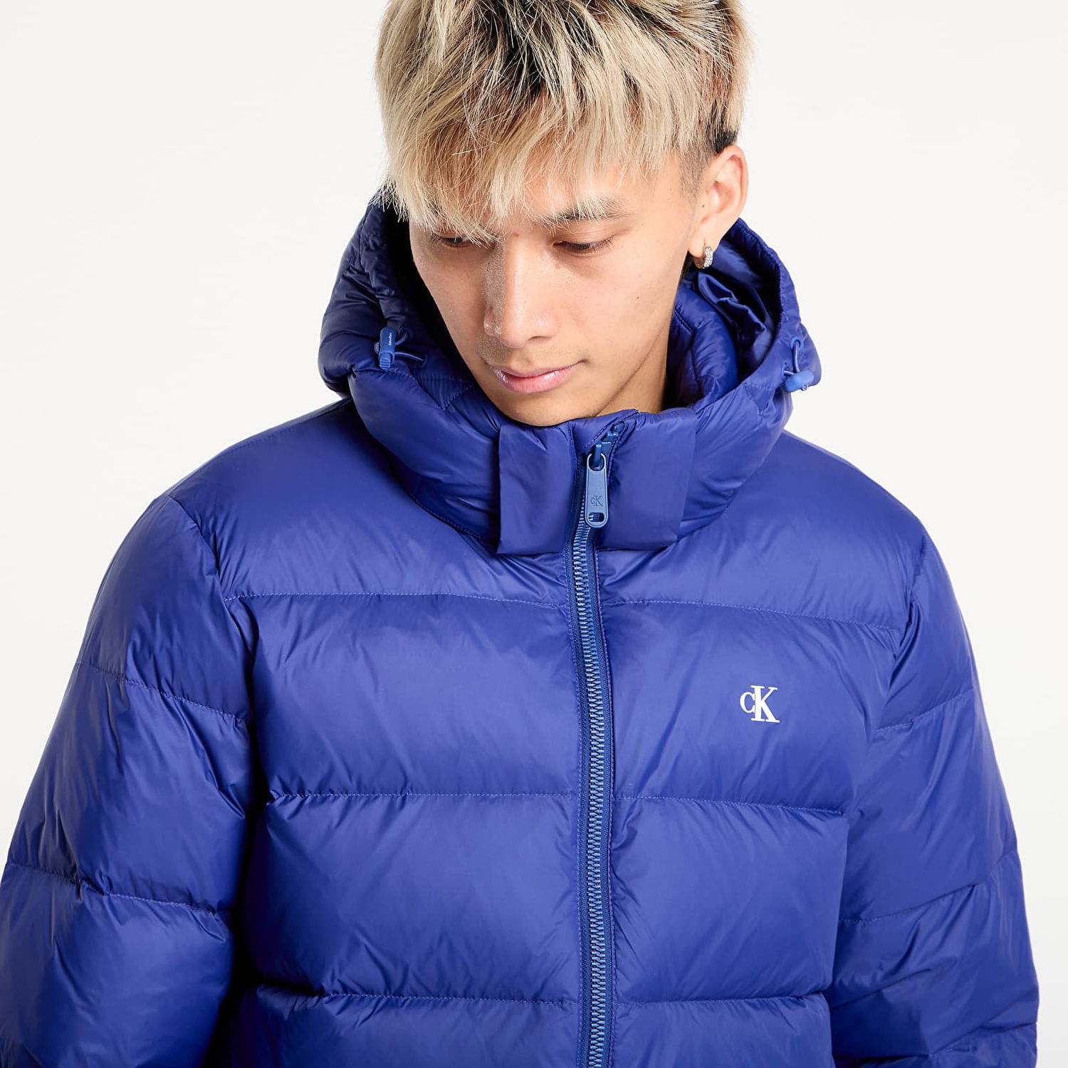 Puffer takki CALVIN KLEIN Calvin Klein Jeans Ls Nylon Zip Off Hooded Jacket Sininen | LV04RC518G IZ4, 1