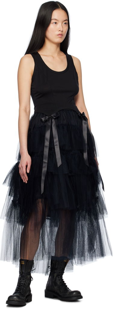 Tankkitoppi Simone Rocha Simone Rocha Bow Tail Tank Top Musta | 5222 0571, 3