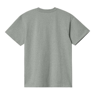 T-paita Carhartt WIP S/S American Script T-Shirt "Grey Heather" Harmaa | I029956_V6_XX, 5