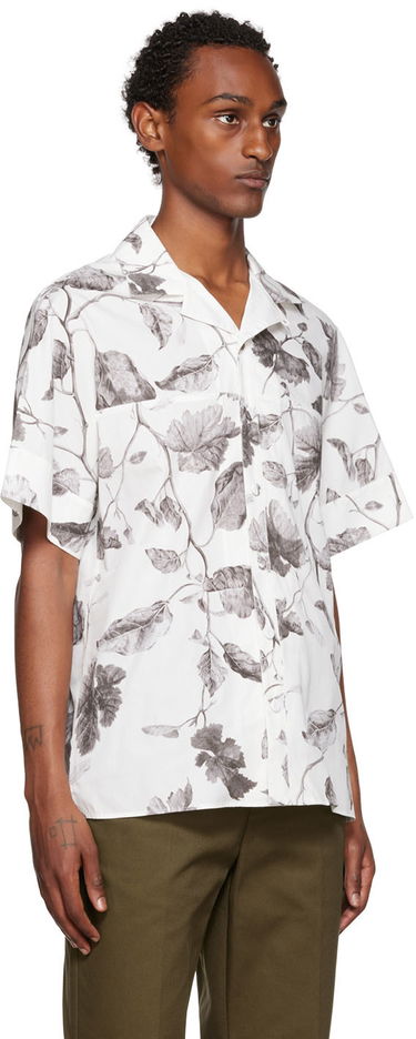 Paita Erdem Erdem Philip Leaf-Print Shirt Valkoinen | MF22_503MLLWP PHILIP, 1