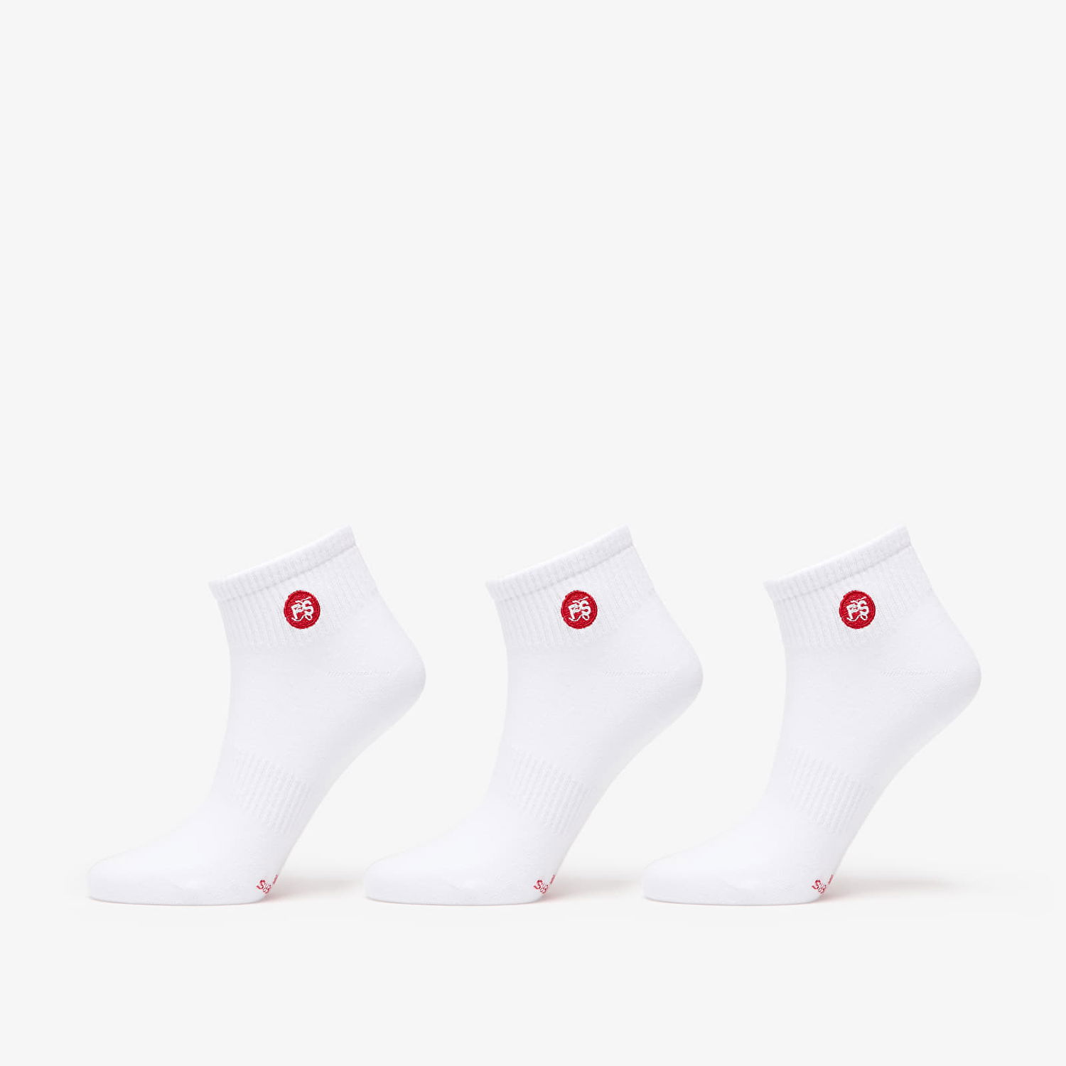 Sukat Footshop Ankle Socks 3-Pack White Valkoinen | FTSHP_373, 0