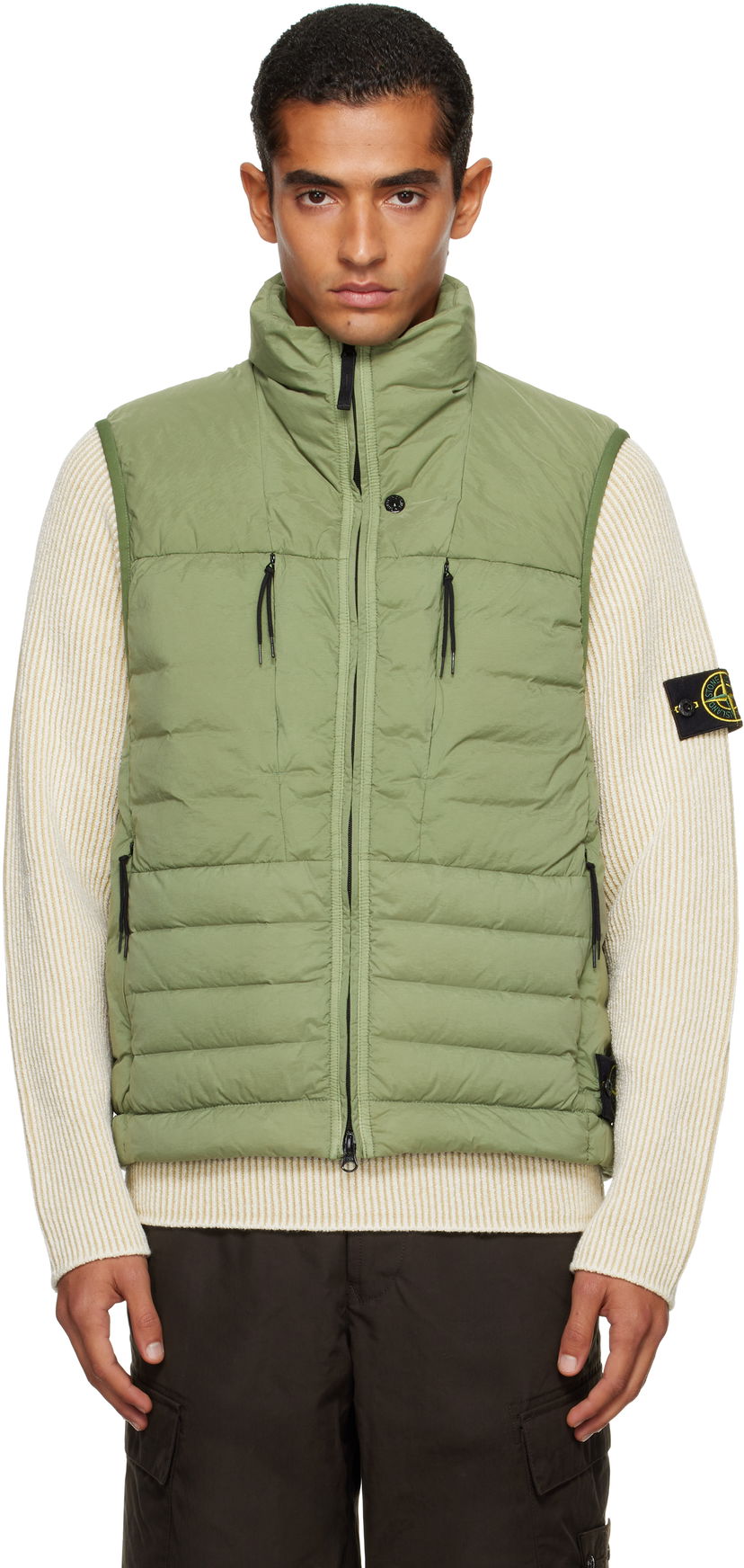 Liivi Stone Island Stone Island Seamless Tunnel Nylon Down-TC Vest Vihreä | K2S15 G100004 S0183