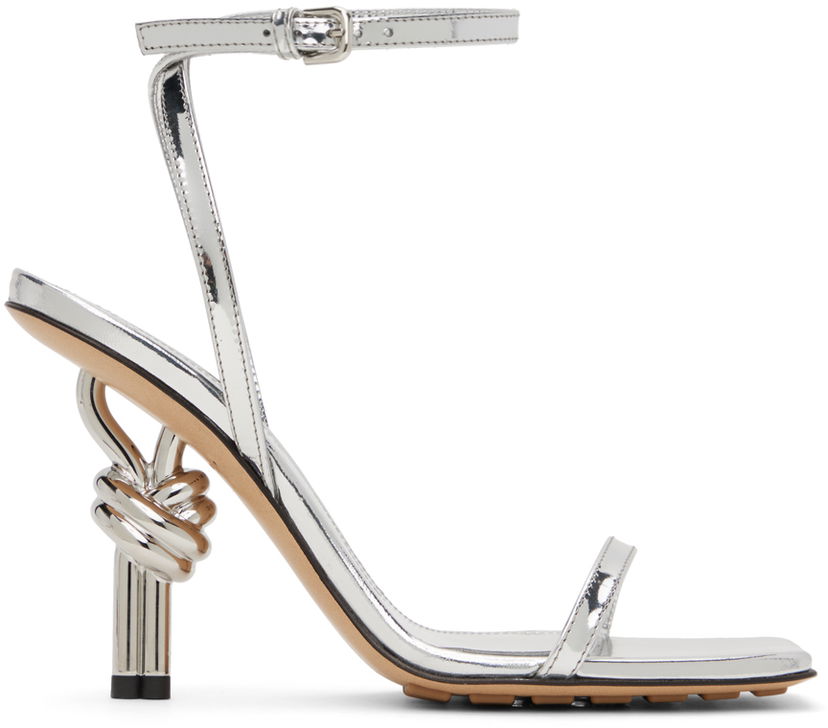Asusteet Bottega Veneta Bottega Veneta Knot Heel Sandals Harmaa | 775470 V3VO0