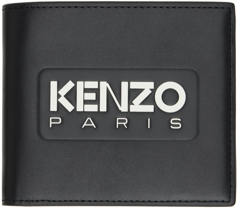 Lompakko KENZO Paris 'Emboss' Leather Wallet Musta | FE58PM803L44