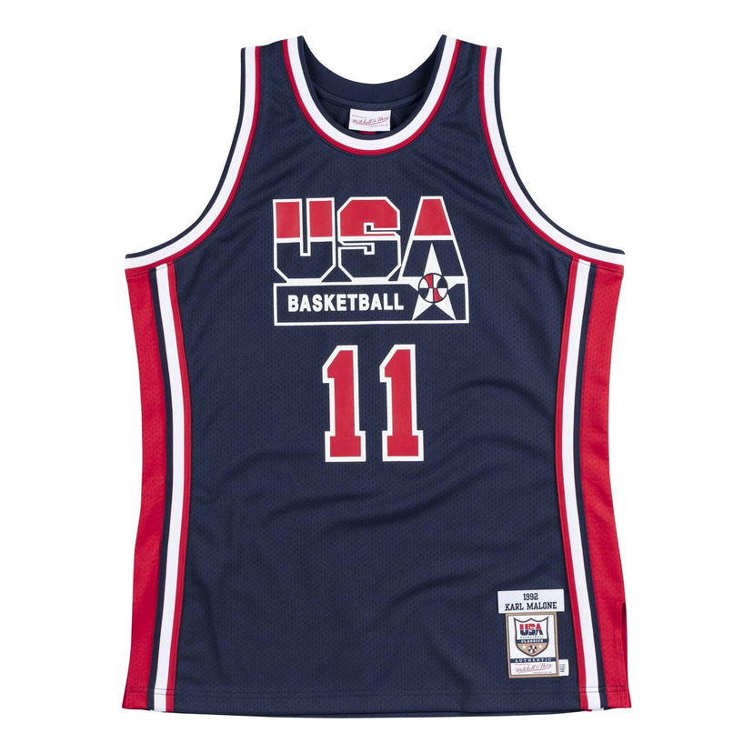 Jersey Mitchell & Ness Authentic Team USA 1992 Karl Malone Jersey Tummansininen | AJY4GS18416-USANAVY92KMA