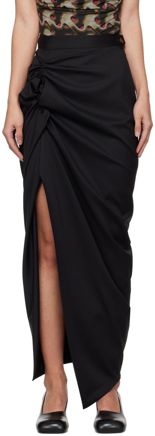 Hame Vivienne Westwood Panther Maxi Skirt Musta | 1K01001B-W00QN-