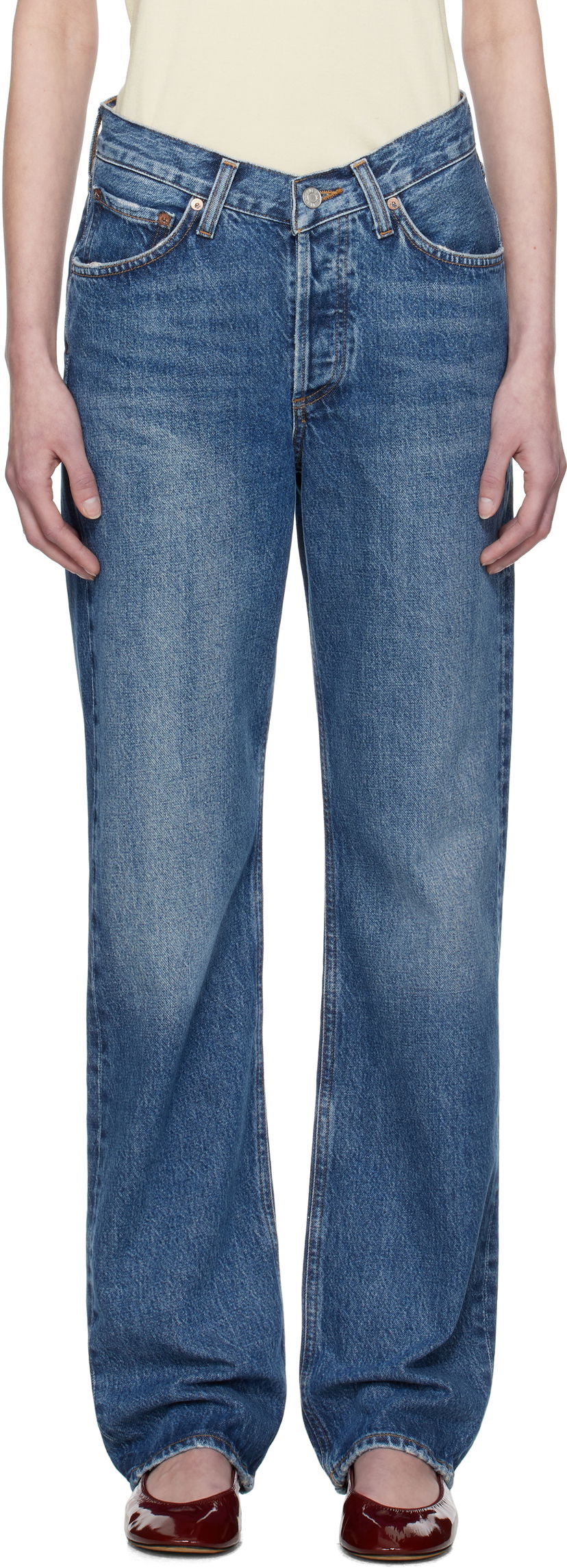 Jeans AGOLDE AGOLDE V-Waist Kelly Jeans Sininen | A229-1535