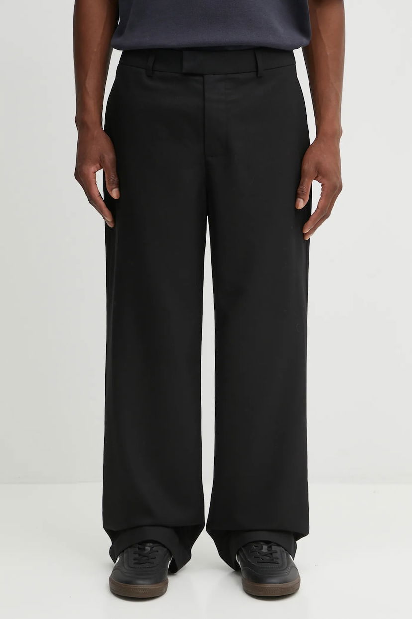 Housut Represent Clo Represent Wool Straight-Leg Pants Musta | MLM100357