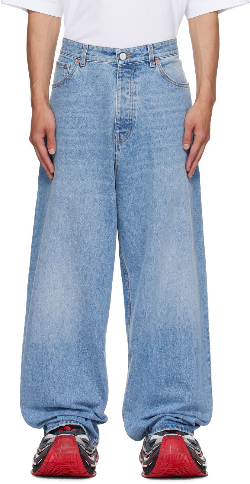 Jeans VETEMENTS Vetements Anarchy Reworked Jeans Sininen | UH76DP120LB1