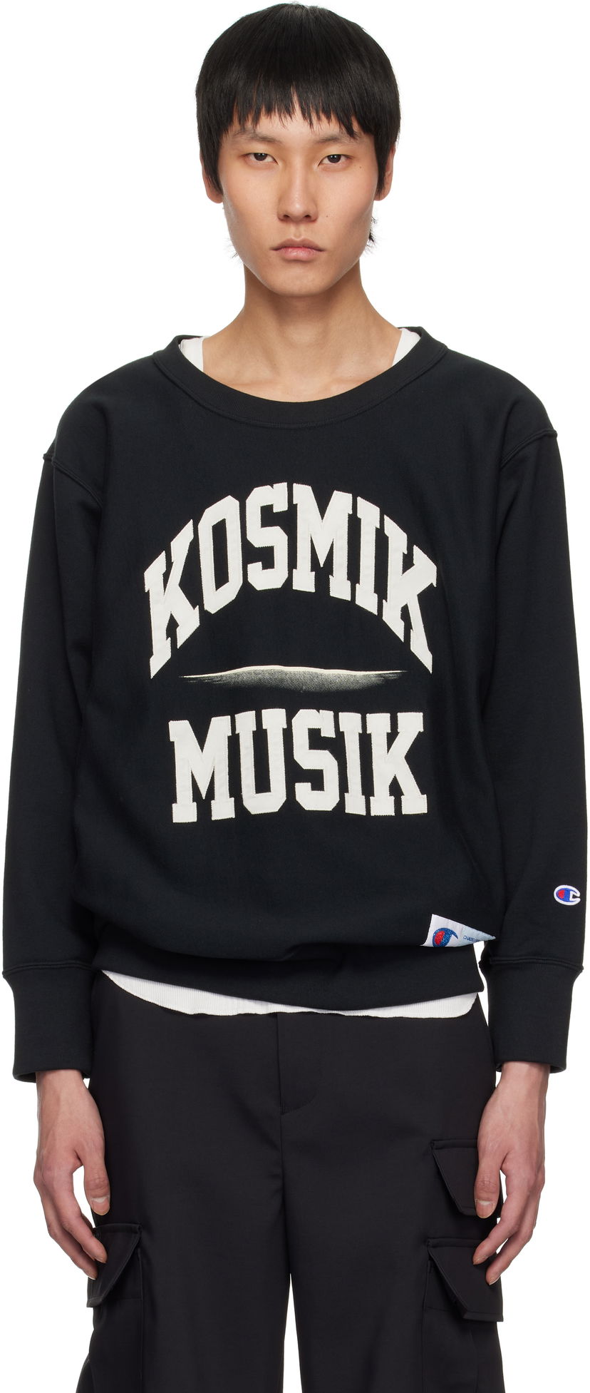 Huppari UNDERCOVER Champion Edition Kosmik Musik Sweatshirt Musta | UC1E4809-2