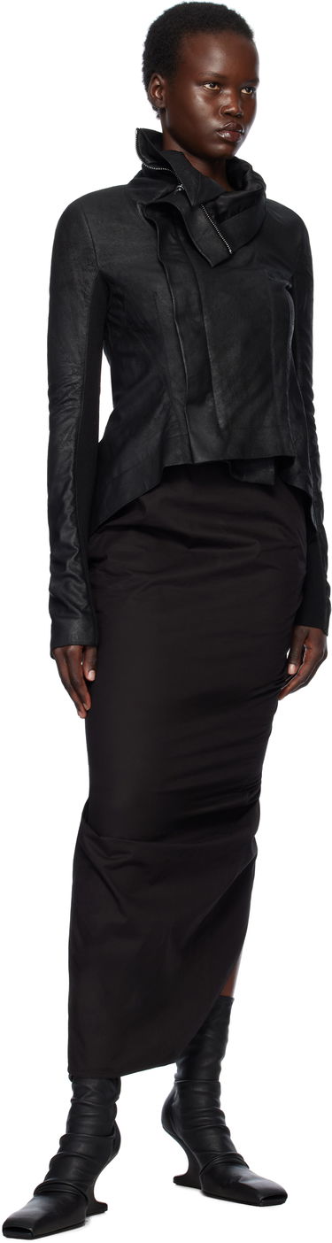 Hame Rick Owens Rick Owens Hollywood Soft Pillar Maxi Skirt Musta | RP01E7331 P, 3