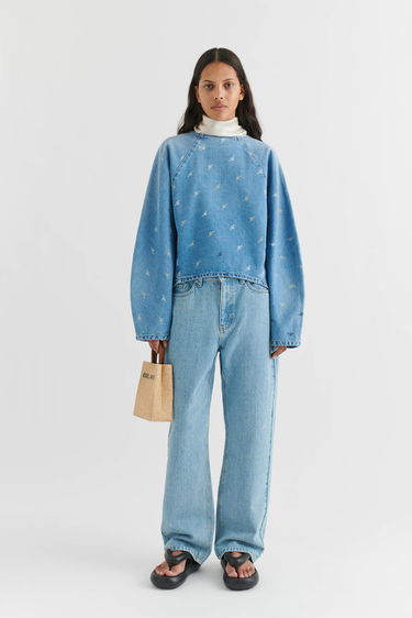 Huppari AXEL ARIGATO Daisy Script A Sweatshirt Sininen | A2162001, 6