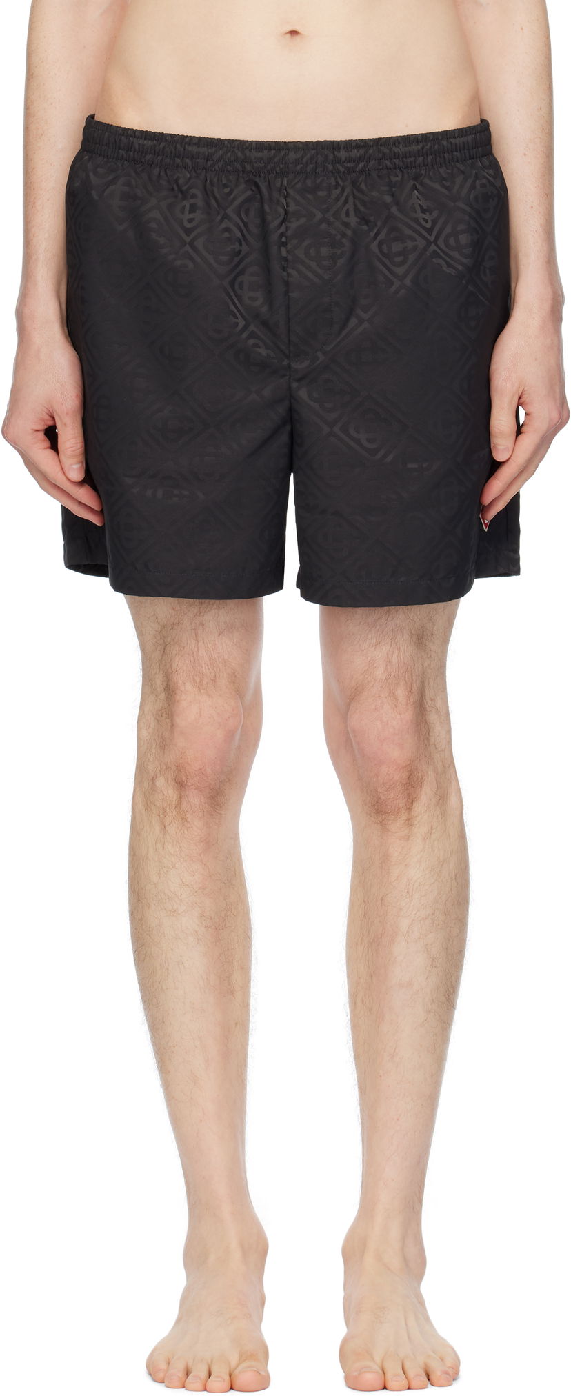 Uimapuvut Casablanca Casablanca Jacquard Swim Shorts Musta | MPS25-TR-224-04
