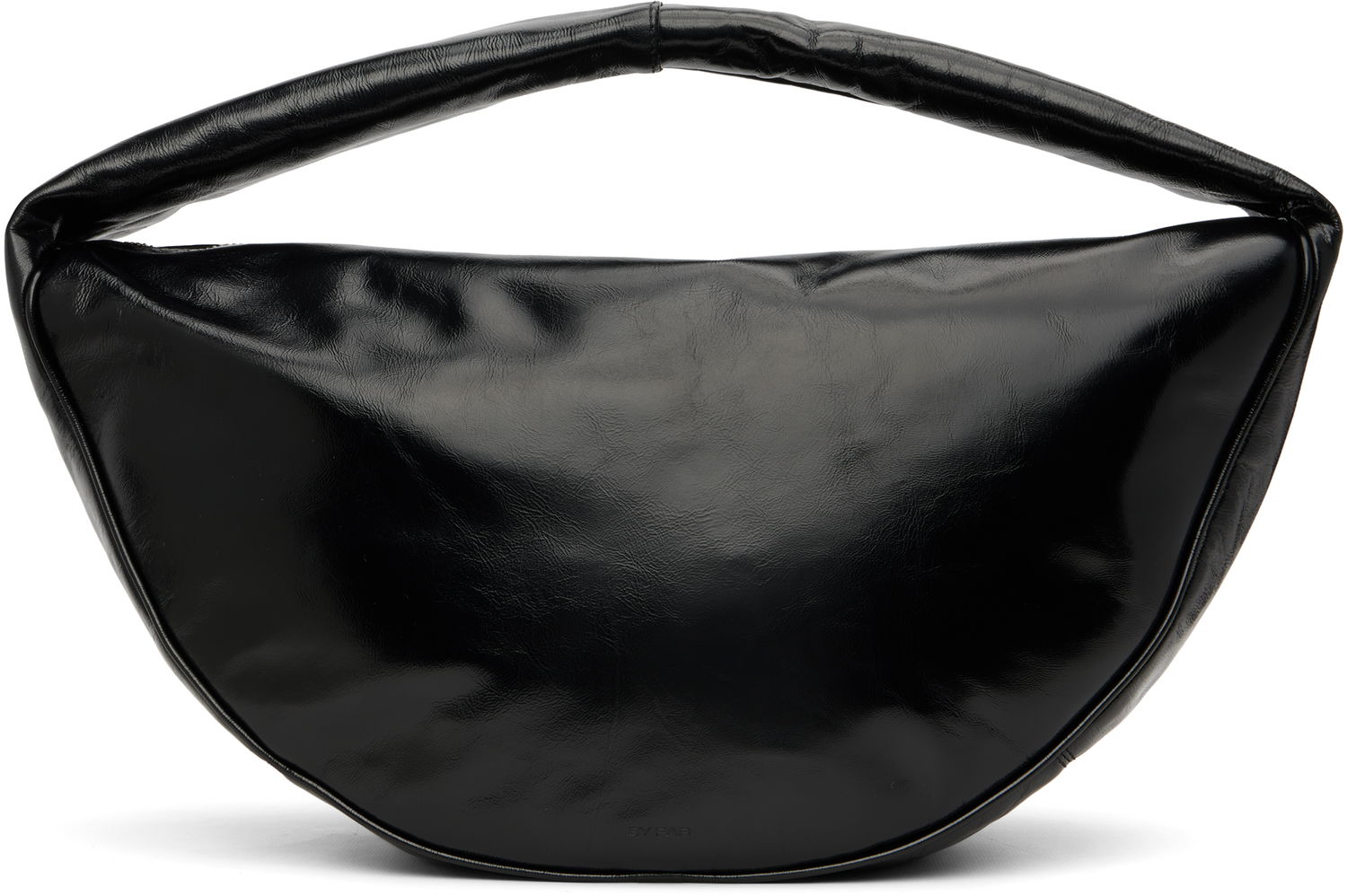 Olkalaukku BY FAR BY FAR Maxi Cush Creased Leather Shoulder Bag Musta | MWBSB022LL002BKPL, 0