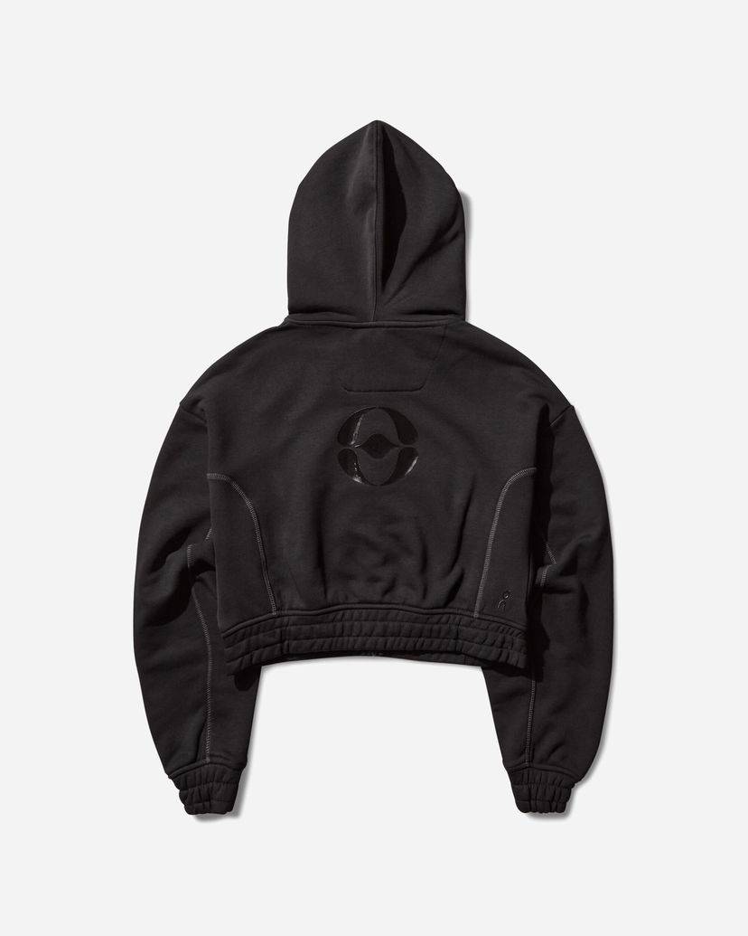 Huppari On Running FKA Twigs Club Cropped Hoodie Musta | 1WF11660553 BLACK