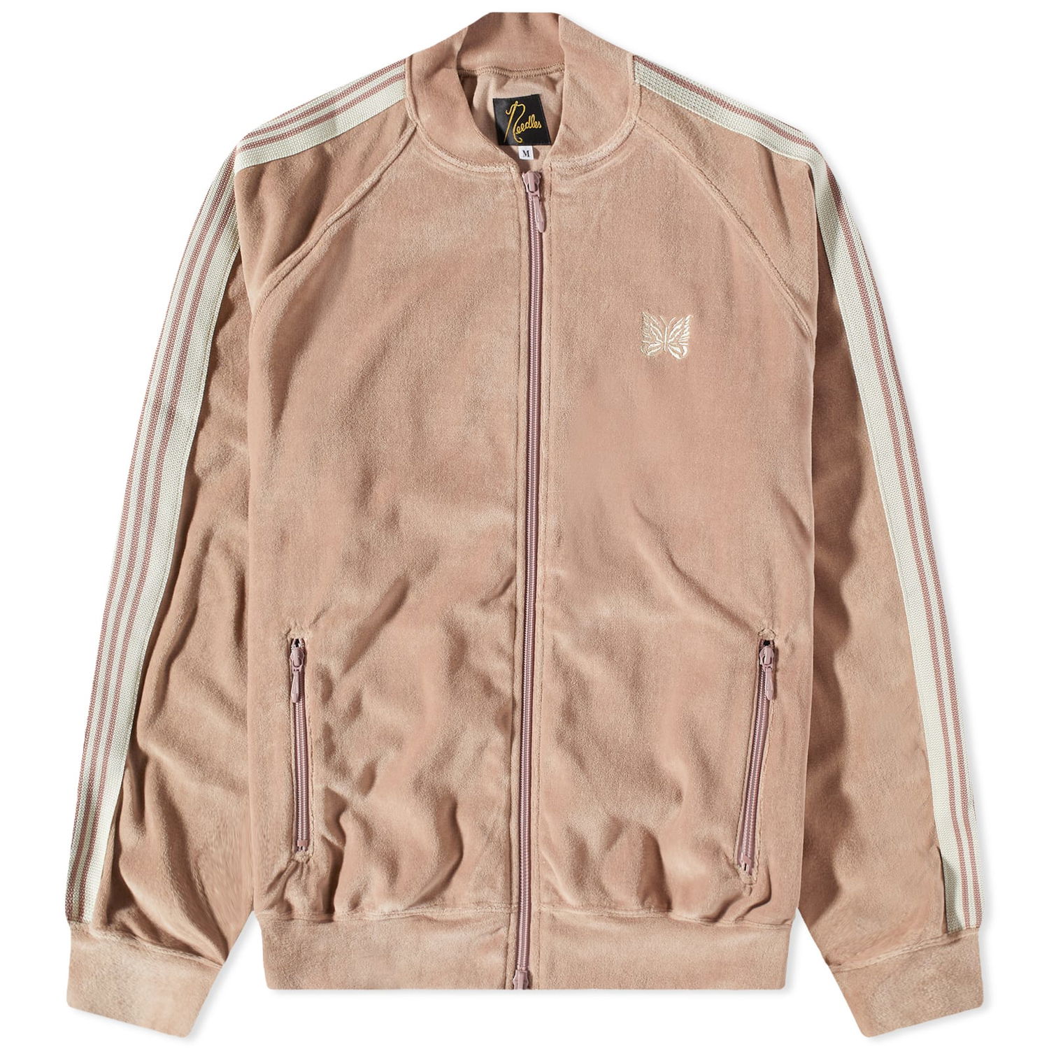 Bomber-takki Needles Velour Track Jacket Vaaleanpunainen | MR291-A, 0